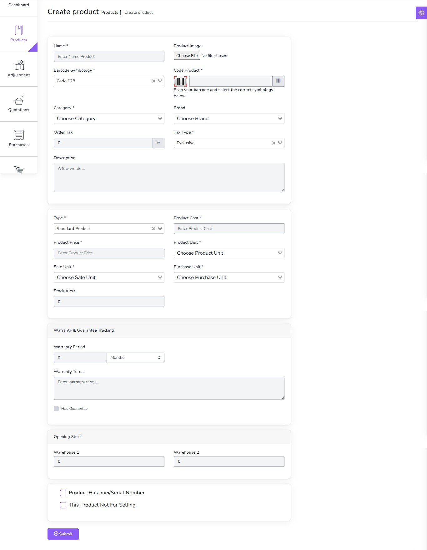 Create Product Screenshot